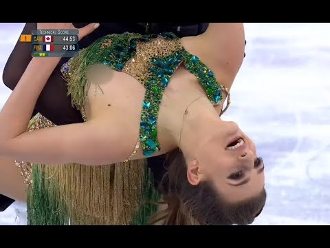 Winter Olympics 2018 wardrobe malfunction! Dancer suffers NIP SLIP ...