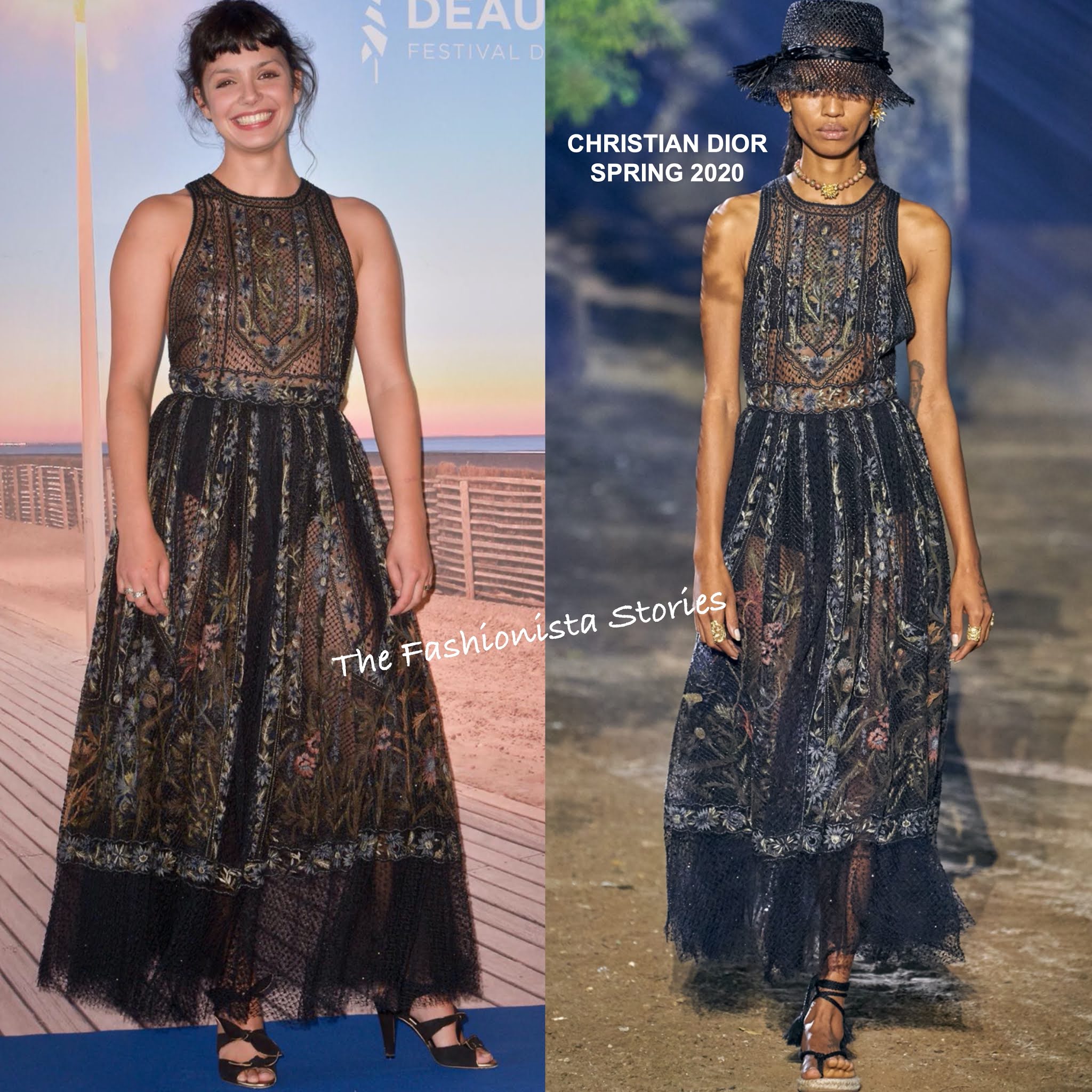 Noee Abita in Christian Dior at the 'Slalom' 46th Deauville Film Festival  Photocall