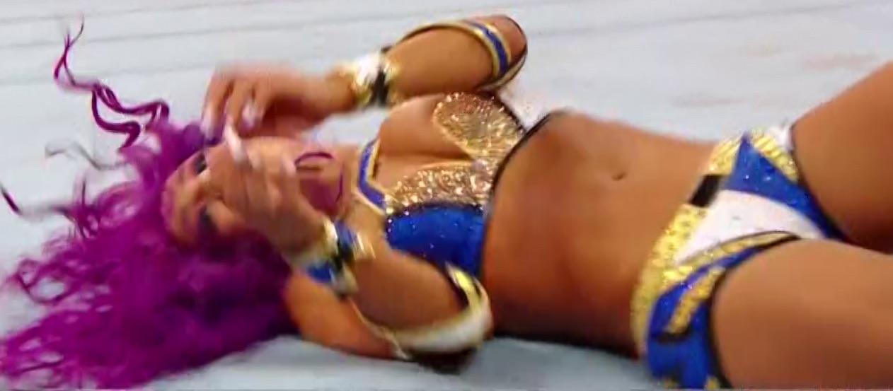 Sasha banks, close nip slip : WrestleWithThePlot.