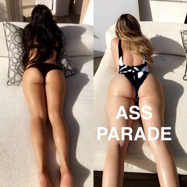 KhloÃ© And Kourtney Tan Their Butts In Sexy Snapchat Post