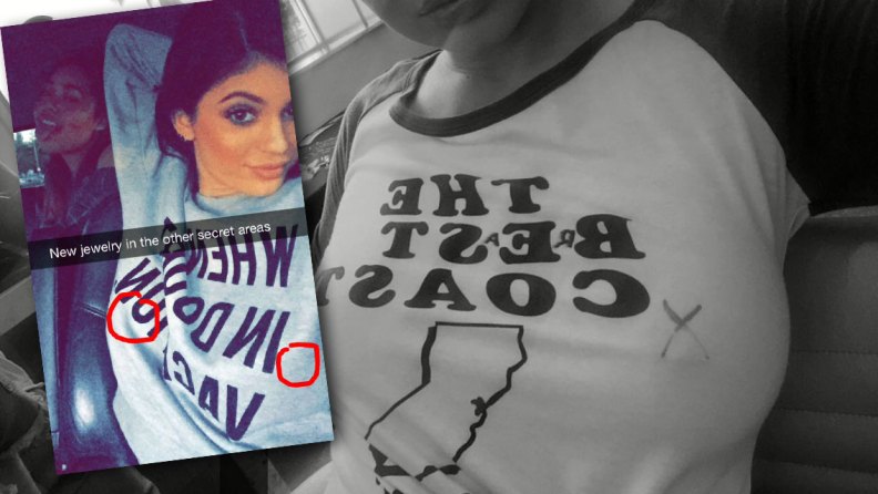 Wild Child! 17-Year-Old Kylie Jenner Debuts New Nipple ...