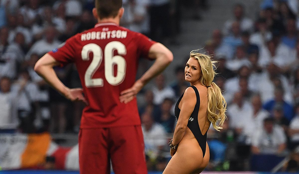 Watch: Russian Model Invades Champions League Final To Plug ...