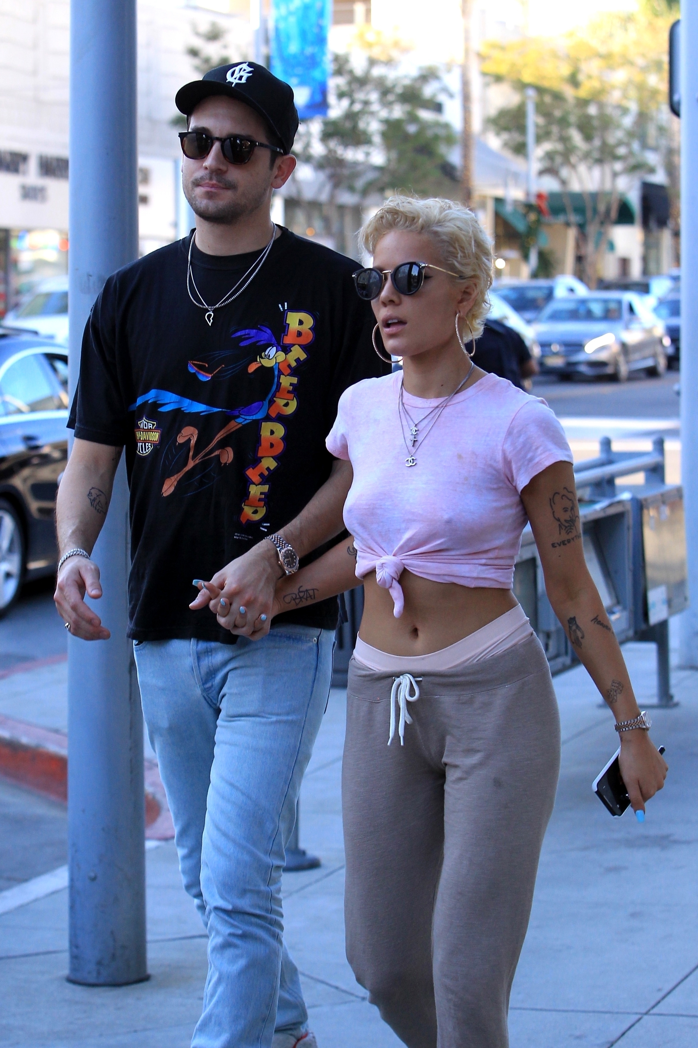 Halsey All Nipples In Beverly Hills