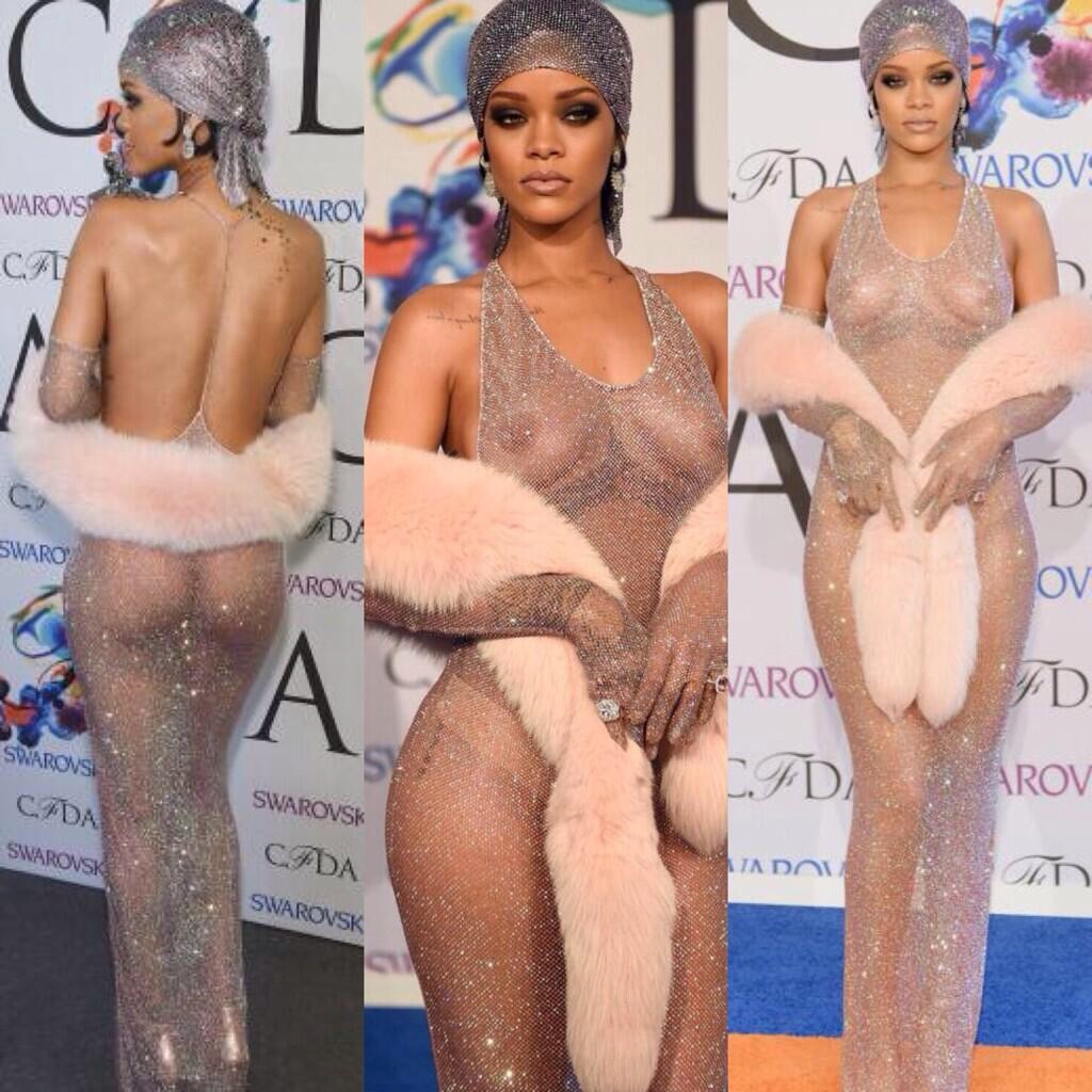 Rihanna See Through Dress | MajesticSociety.com