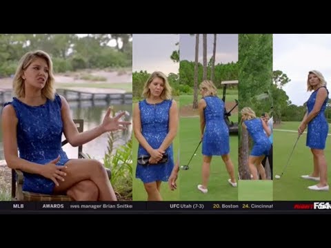 Charissa Thompson Sexy Ass u0026 Legs in a Short, Lace Dress - YouTube