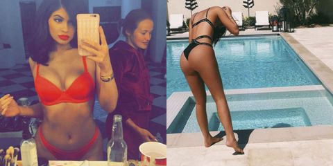 Kylie Jenner nude moments on Instagram