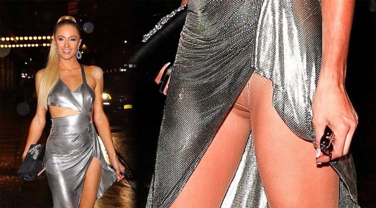 Paris Hilton upskirt nude pussy flash wardrobe malfunction ...