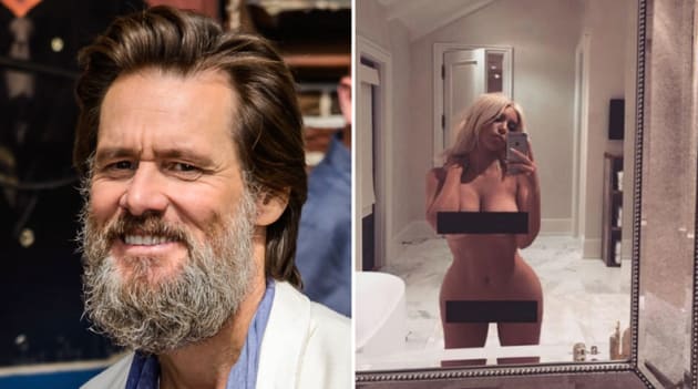 Jim Carrey and Kim Kardashian nude selfie - The Hollywood Gossip