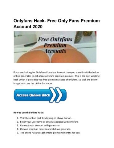 Hacked onlyfans content link