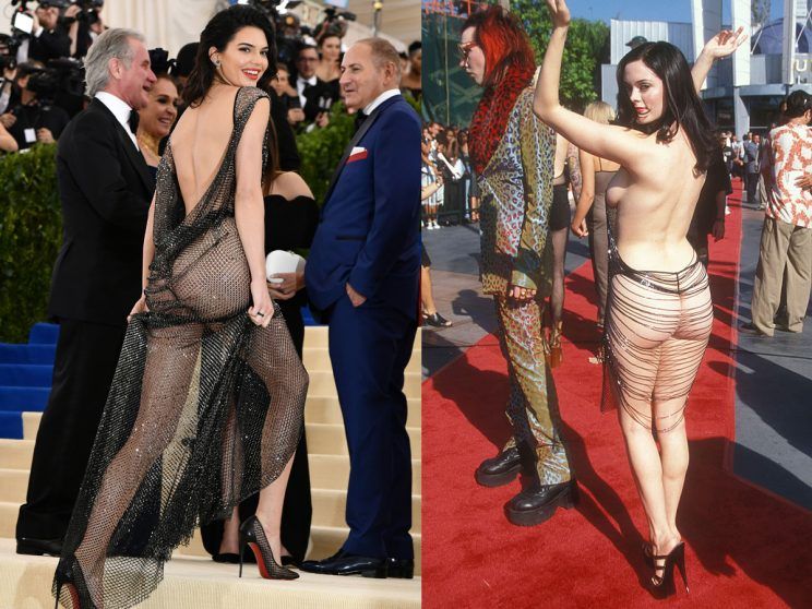 Kendall Jenner Wears Behind-Baring Dress to Met Gala, Channeling ...