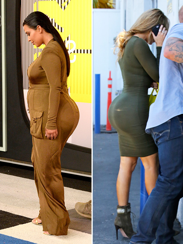 Khloe V. Kim Kardashian â€” Butt Battle & Bigger In Skintight ...