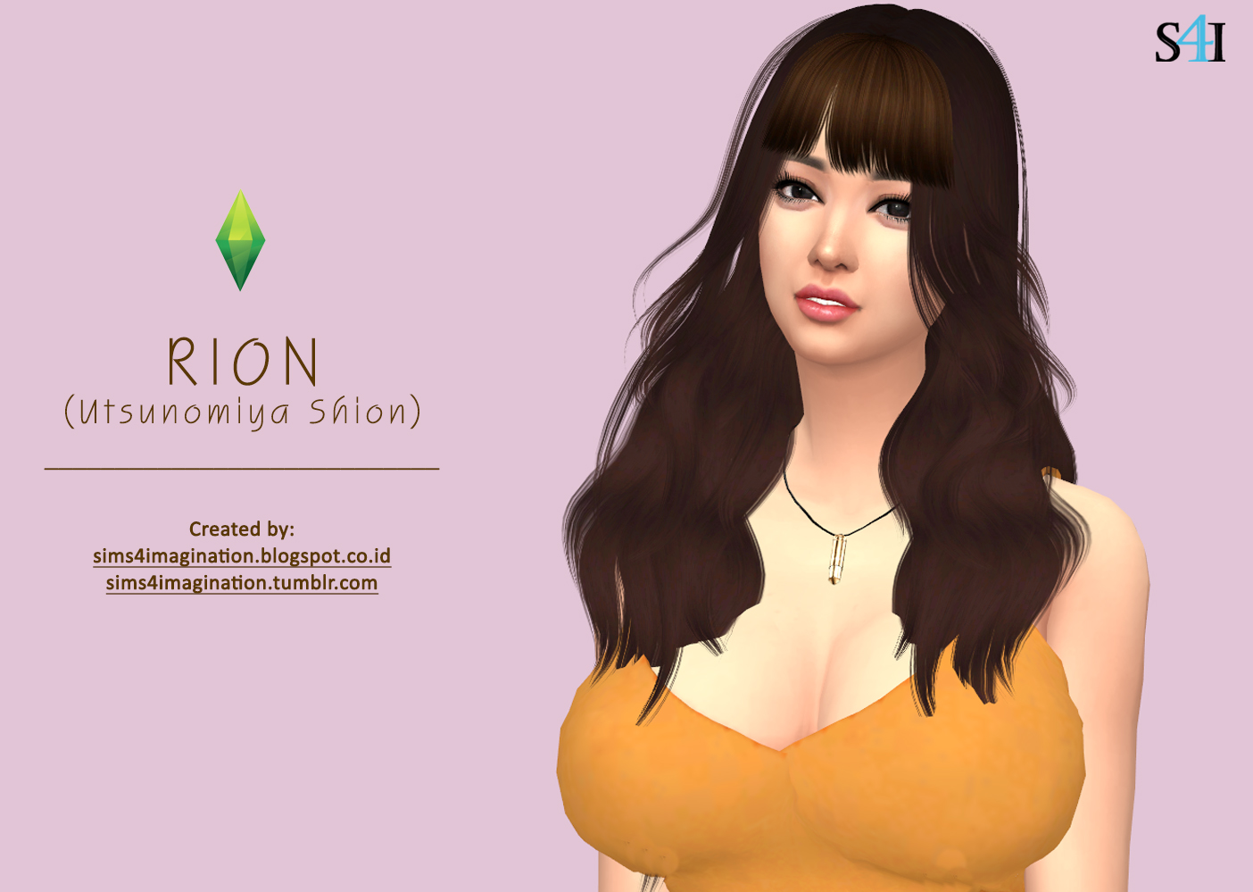 My Sims 4 CAS: RION aka Utsunomiya Shion [å®‡éƒ½å®®ã—ã‚’ã‚“ ...