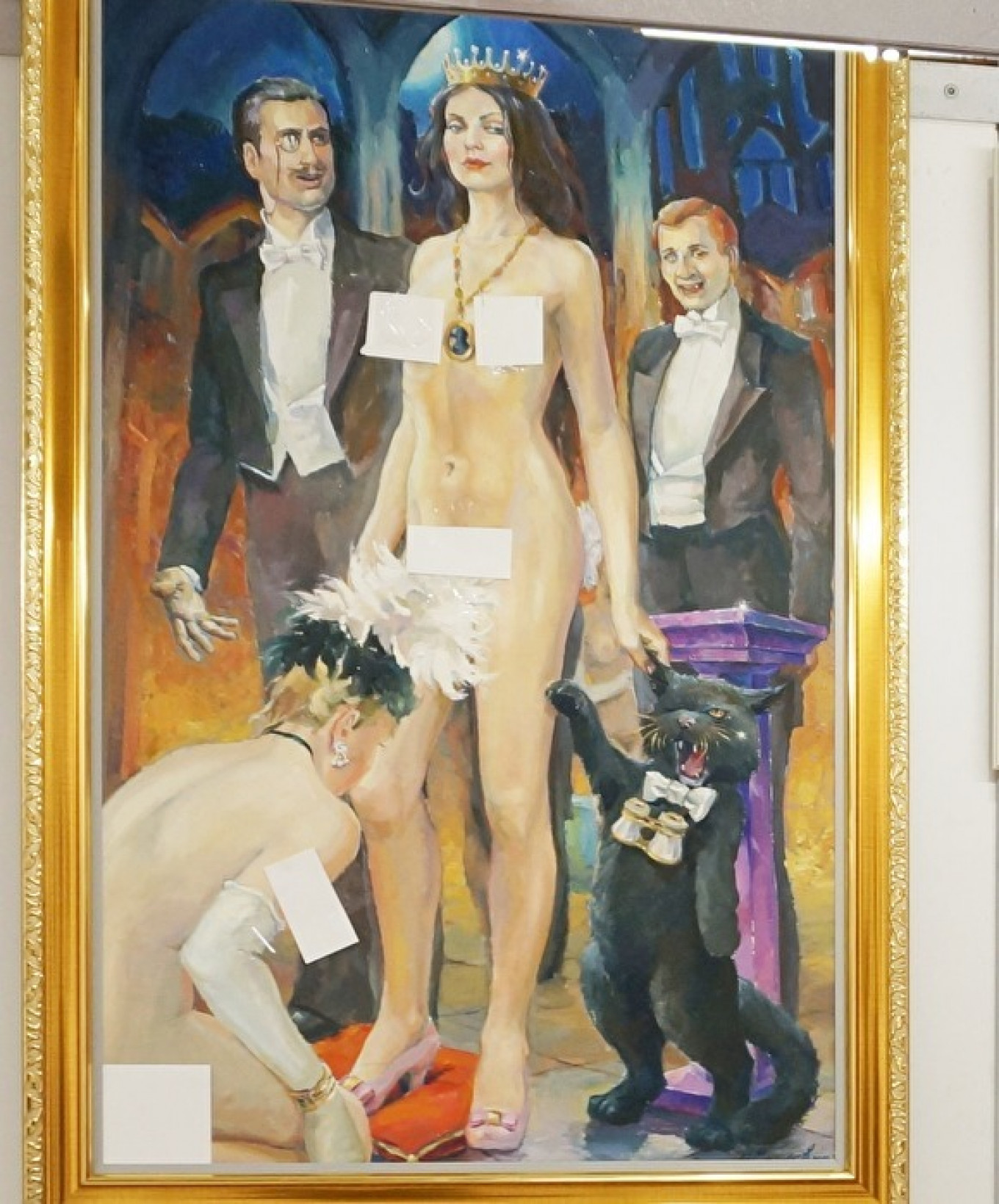 Russian Gallery Puts Stickers Over Nude Art - The Moscow Times
