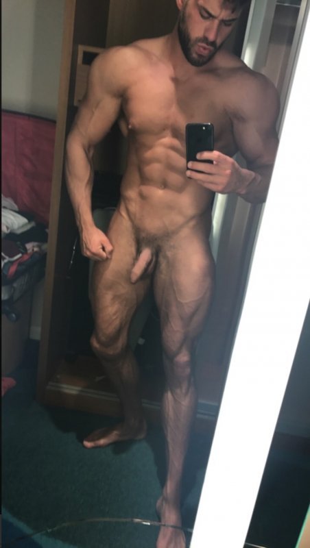 Fitness model Liam Jolley A Naked Guy.