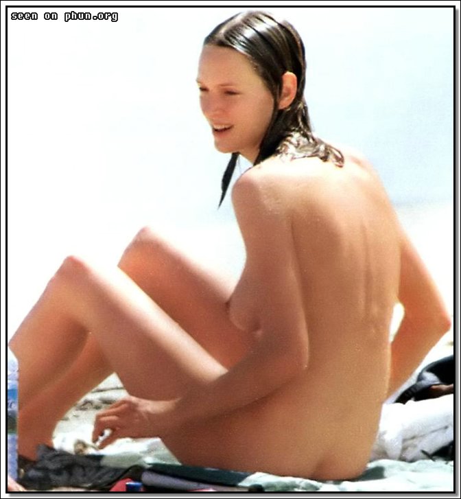 uma thurman naked beach paparazzi pics pictures free gallery ...