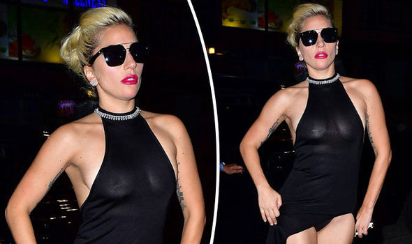 Lady Gaga flashes her bare breasts and knickers in wardrobe ...