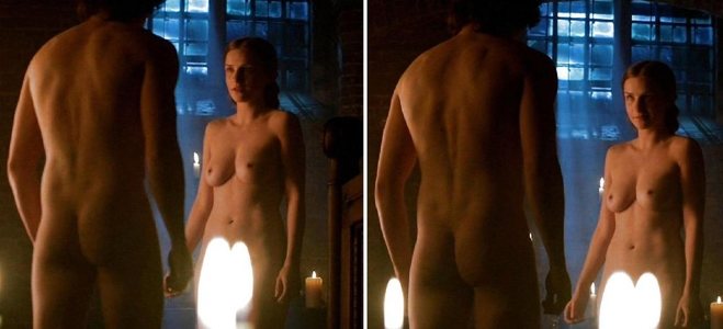 Faye Marsay shows her tits in 'The White Queen' at Movie'n'co