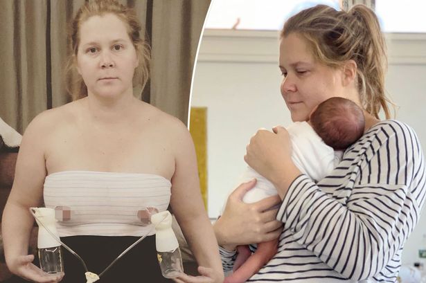 Amy Schumer shares candid snap of herself using a breast ...