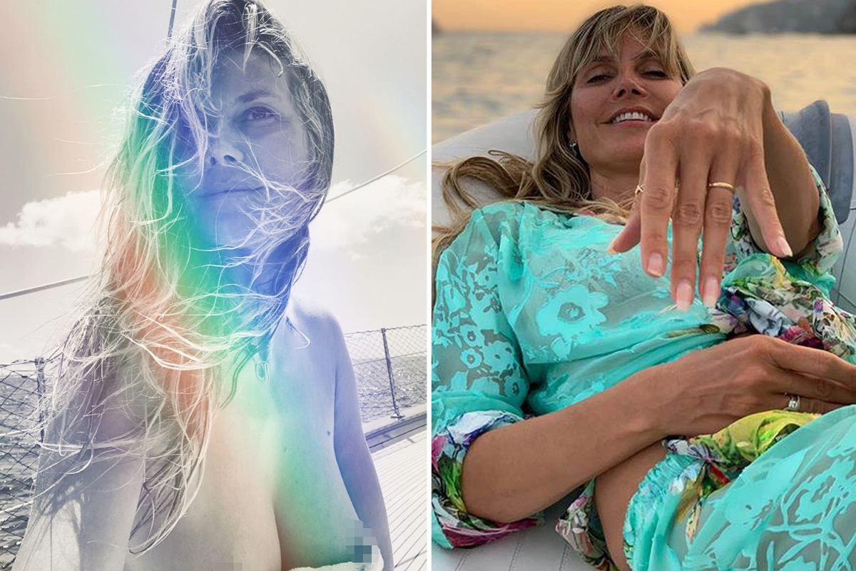 Heidi Klum, 46, strips off for raunchy social media snap ...