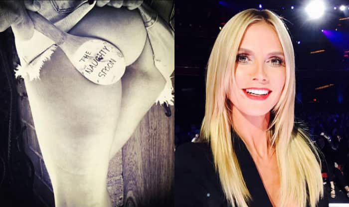 Heidi Klum flashes black-and-white photo of her derriere on ...