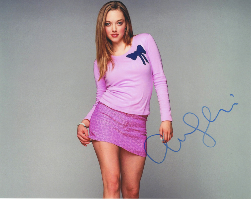 Amanda Seyfried Autographed Signed Pink Sexy Photo AFTAL
