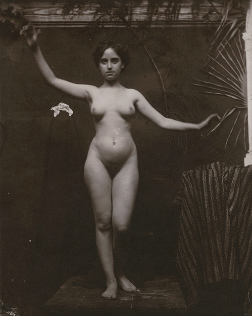 Anonymous Nudes | Standing Female Nude with Arms Outstretched (1912c/1912c)  | Available for Sale | Artsy