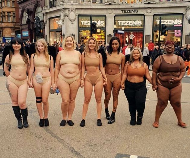 These Women Posed 'Nude' In The Middle Of London To Make A ...