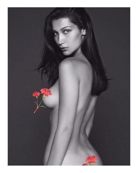Bella Hadid goes topless for Vogue shoot â€“ London Glossy Post