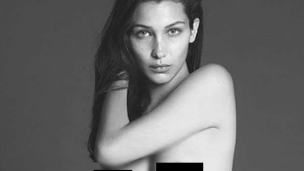 PHOTOS: Bella Hadid Goes Completely Topless For Vogue Photoshoot