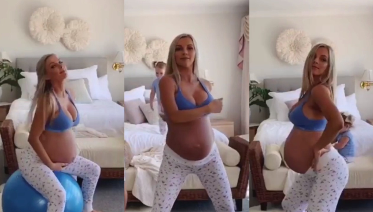 Hannah Polites shows off huge pregnancy bump | Videos ...