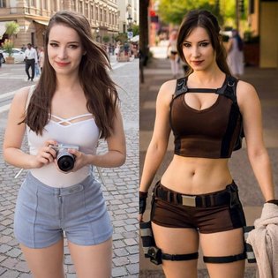 Alyson Tabbitha Cosplay Before and After | Luscious
