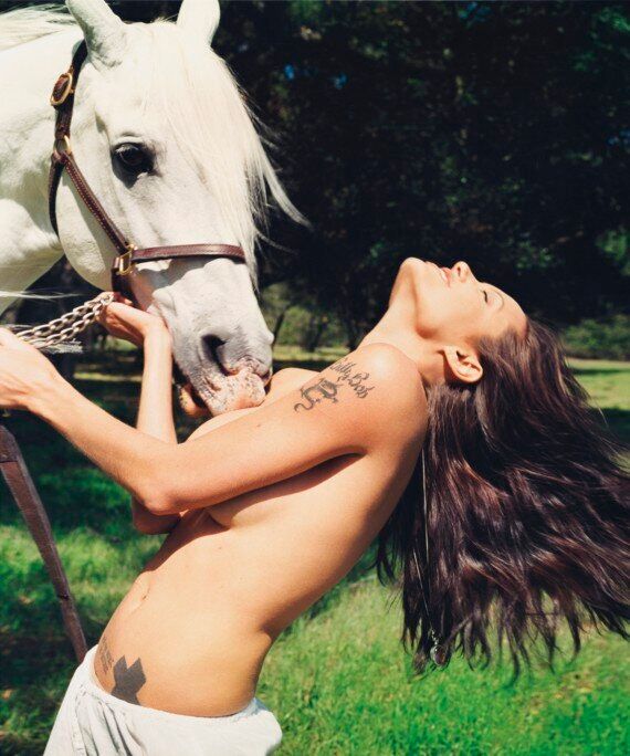 Angelina Jolie Topless: David LaChapelle's 'Horseplay' Goes ...