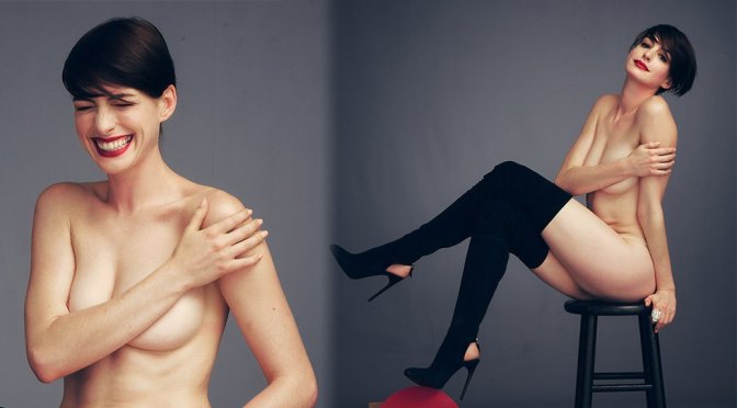 Anne Hathaway - Harper's Bazaar Magazine Naked Photoshoot by ...