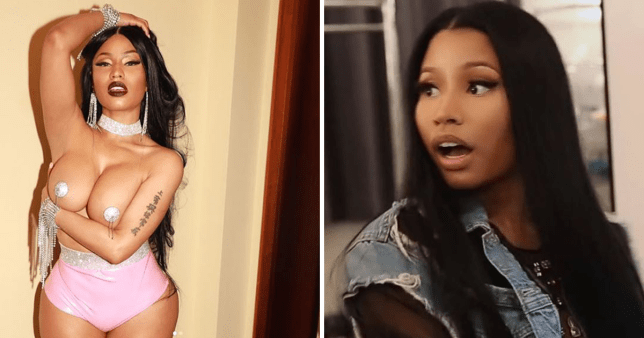 Nicki Minaj shocks herself as she shows everyone how to wear ...