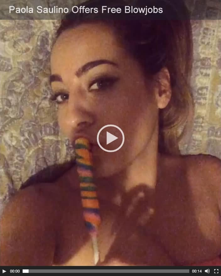 CRAZY! Paola Saulino Nude & Offering Free Blowjobs - [VIDEO]