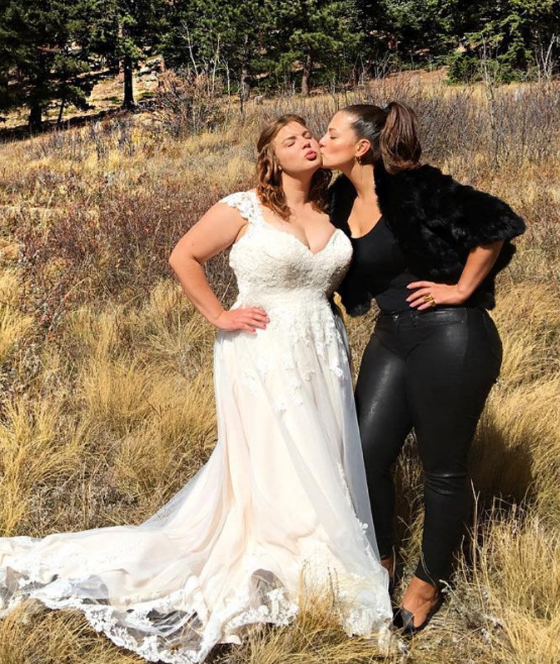Ashley Graham Wears Leather on Her Sister's Wedding Day ...