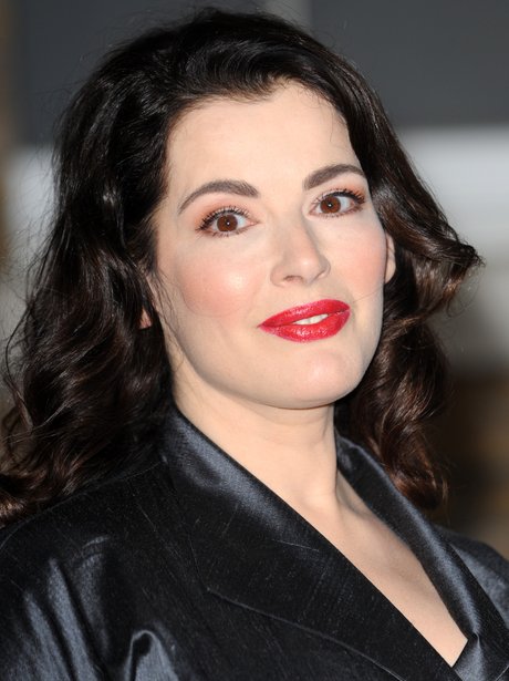 Nigella Lawson normally sticks to nude lips, but sometimes ...