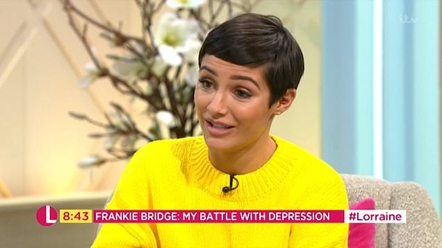 Frankie Bridge says social media helped her in depression battle