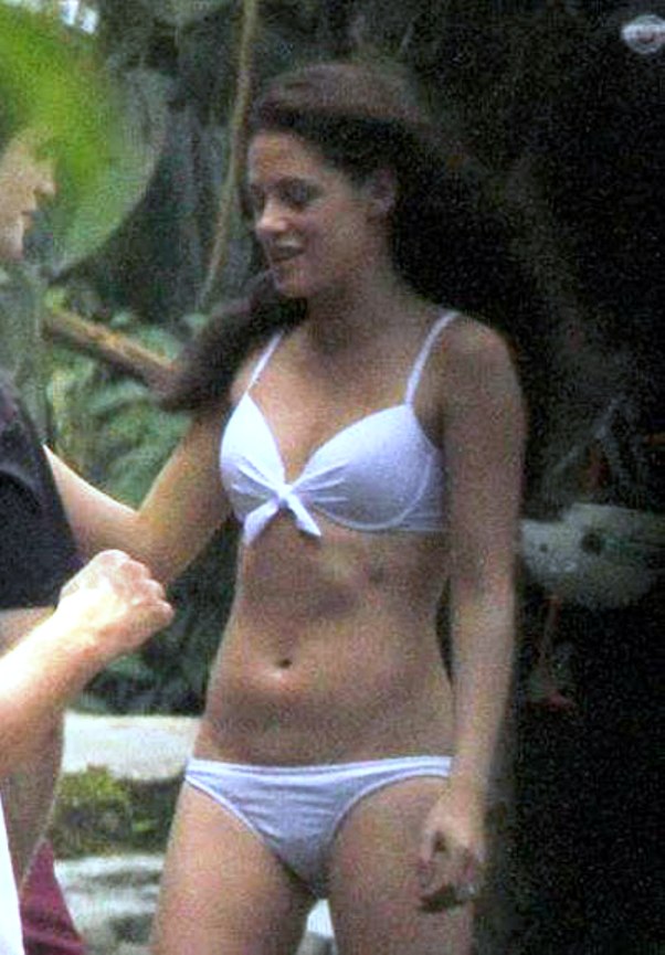 Kristen Stewart Wears Revealing White Bikini in Brazil ...