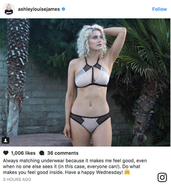 Ashley James sends fans WILD as she strips down to sheer ...