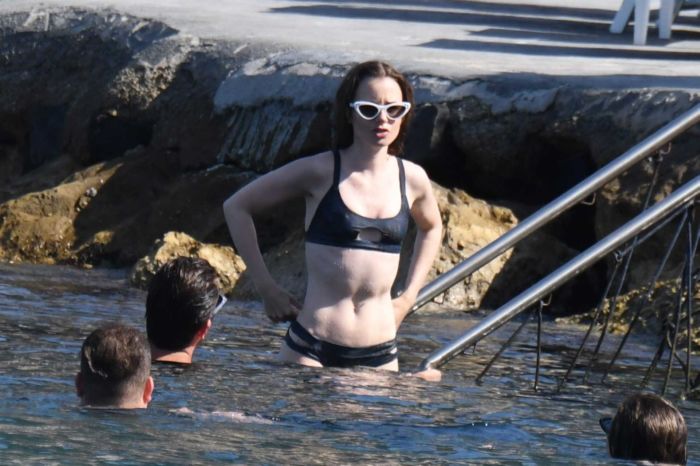 Lily Collins Bikini Vacation In Ischia, Italy - PrettyGalz.com