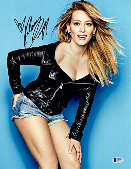 HOT SEXY HILARY DUFF SIGNED 11X14 PHOTO AUTHENTIC AUTOGRAPH ...