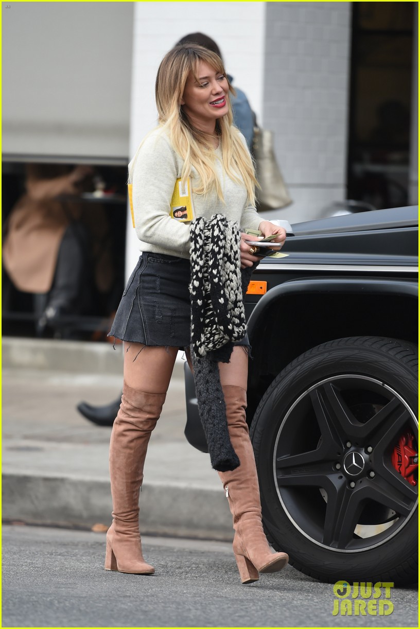Hilary Duff Rocks Thigh-High Boots to Lunch in L.A.: Photo ...