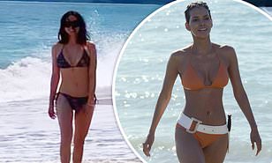 New Bond Girl Ana de Armas wears bikini on beach in ...