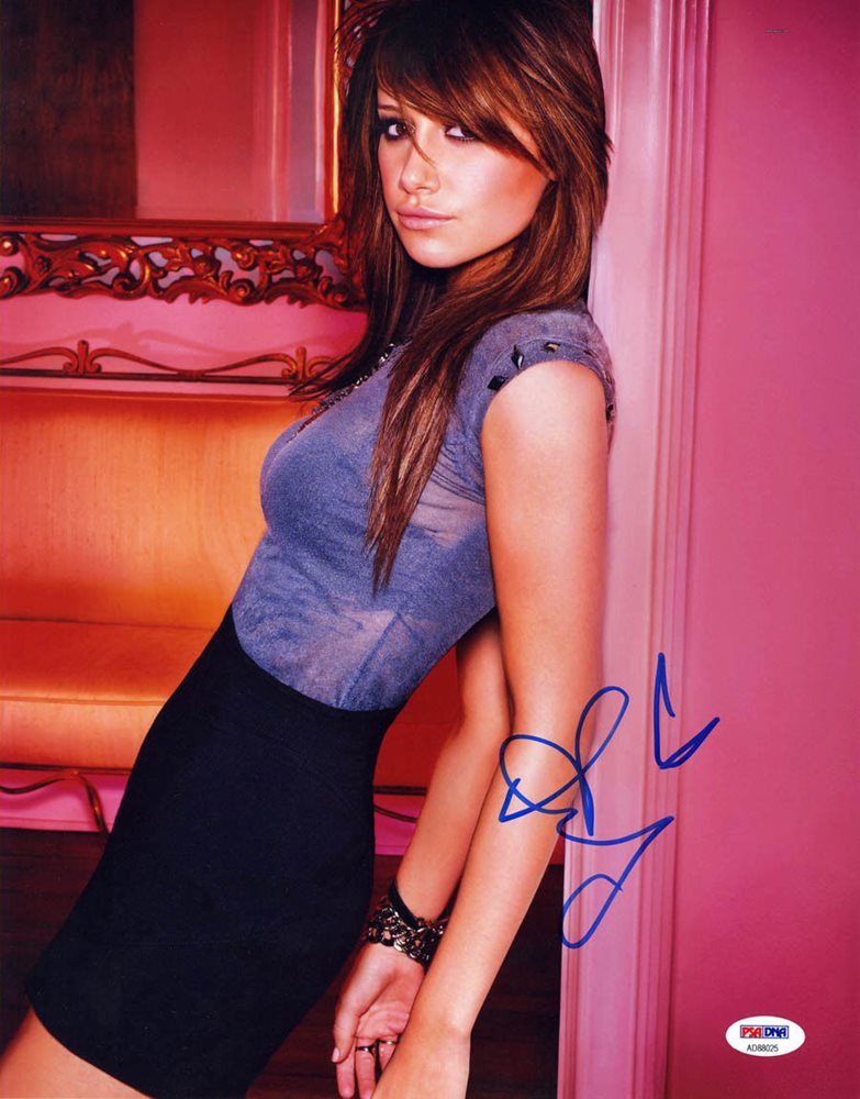 Ashley Tisdale SIGNED 11x14 Photo High School Musical SEXY PSA/DNA  AUTOGRAPHED