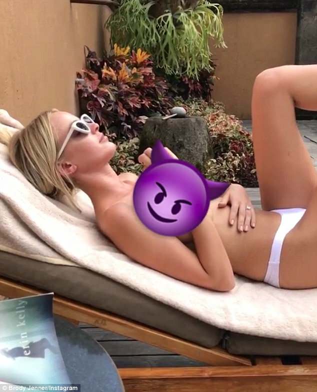Brody Jenner films Kaitlynn Carter sunbathing topless in ...