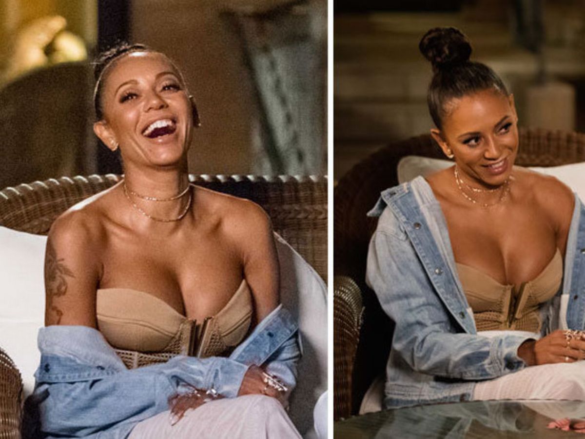 X-rated Factor: Mel B's boobs steal the show at Judges' Home.