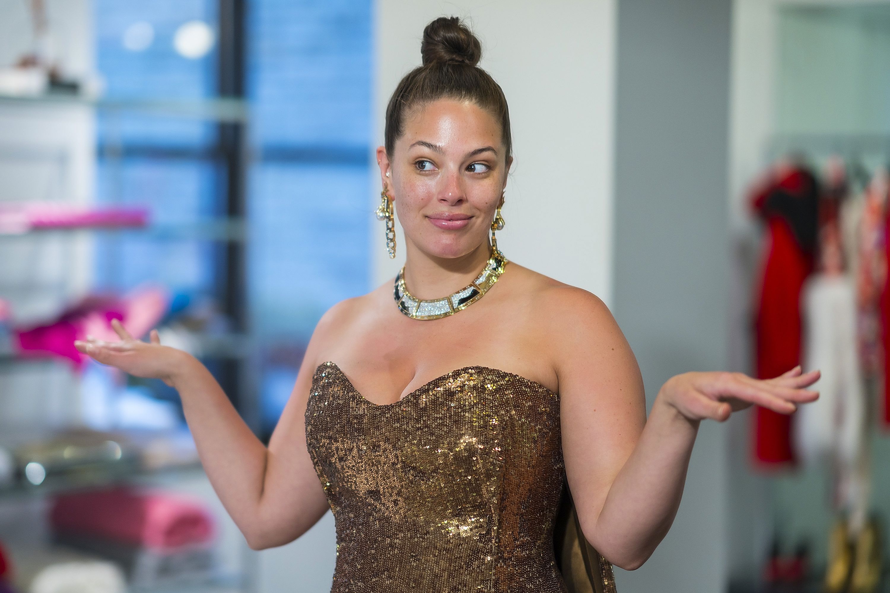 Ashley Graham Poses Completely Nude While Pregnant on Instagram