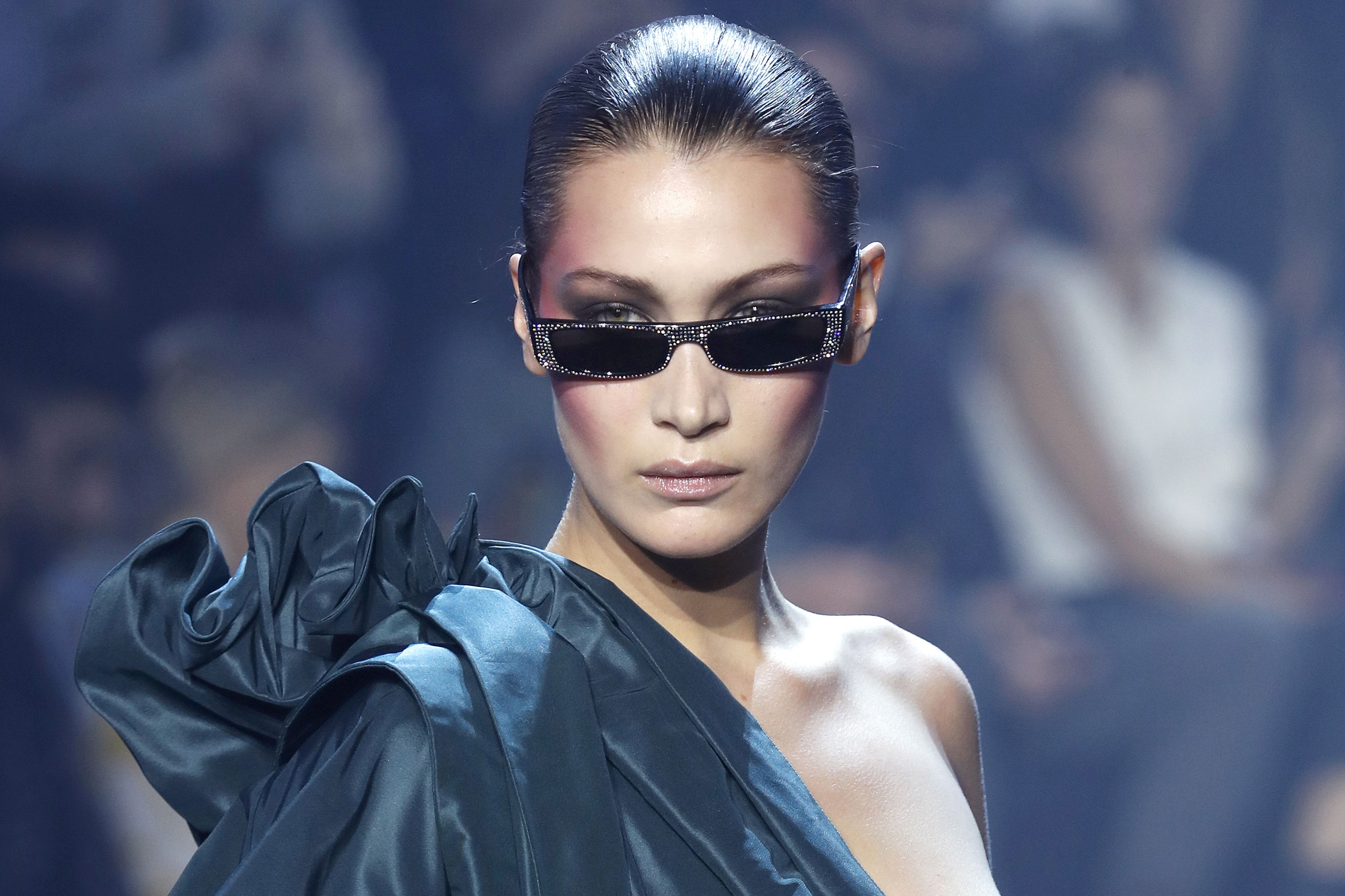 Bella Hadid Nip Slip Paris Fashion Week Pics
