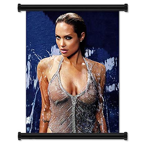 Angelina Jolie Sexy Hot Fabric Wall Scroll Poster (32